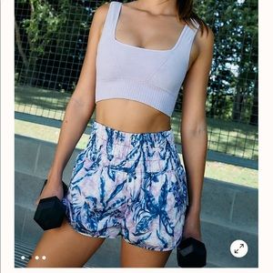 Free People The Way Home Printed Shorts
